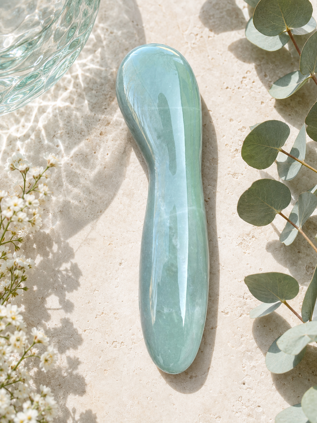 Auracrystal Ananke Green Aventurine Crystal Massage Wand