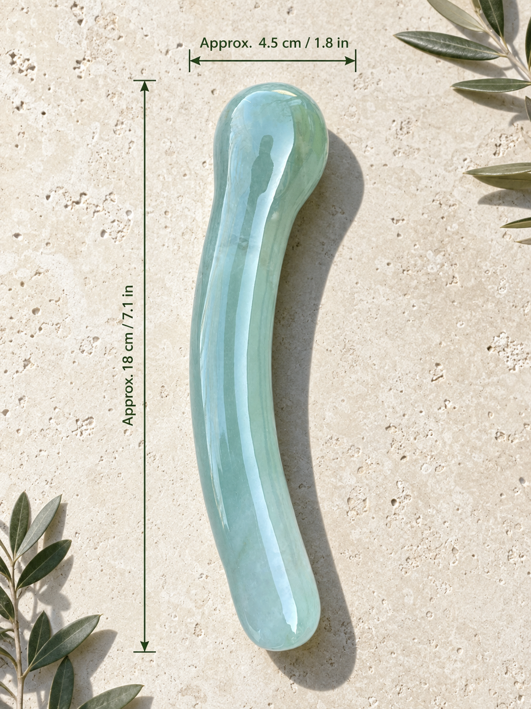 Auracrystal Hdone Green Aventurine Crystal Massage Wand