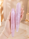 Auracrystal Euphoria Rose Quartz Crystal Massage Wand