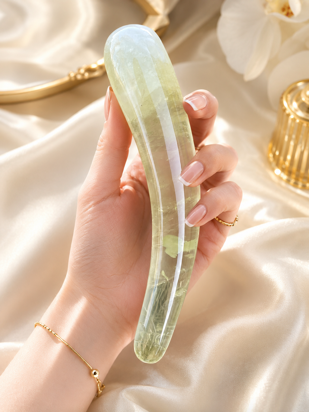 Auracrystal Eros Citrine Crystal Massage Wand
