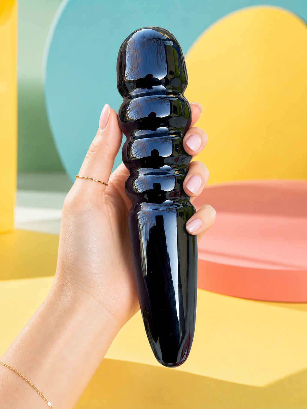 Auracrystal Helios Obsidian Crystal Massage Wand