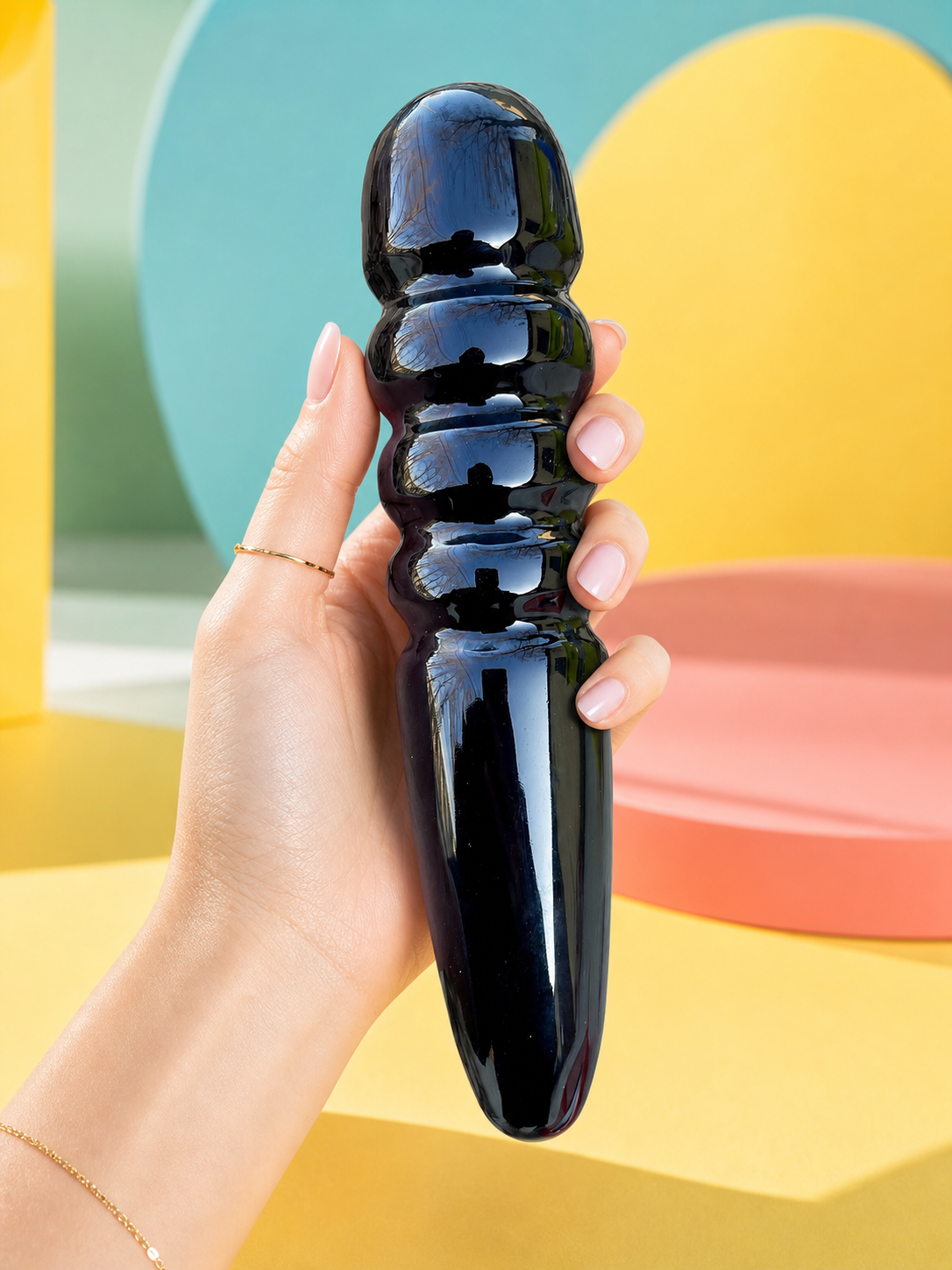 Auracrystal Helios Obsidian Crystal Massage Wand