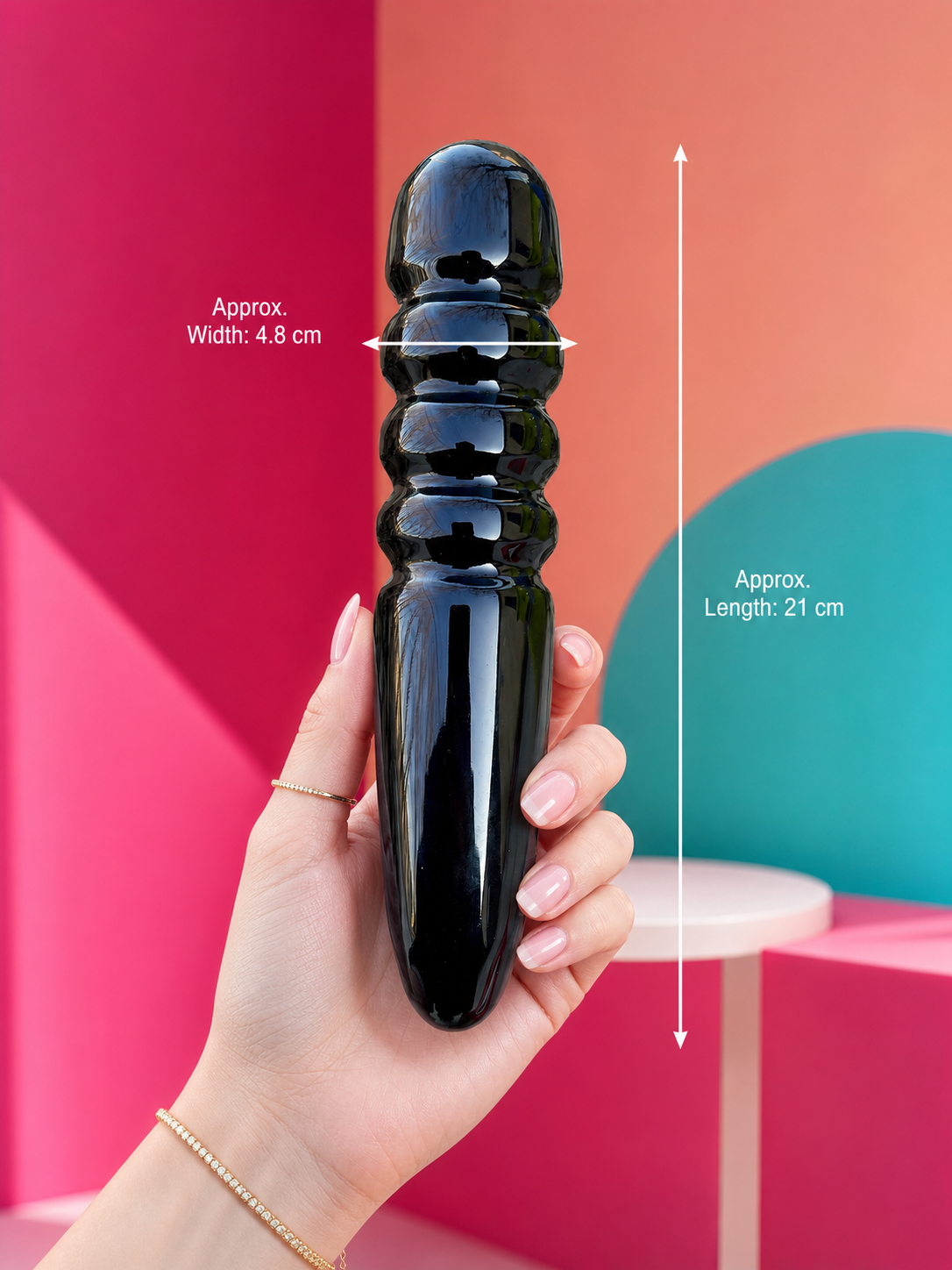Auracrystal Helios Obsidian Crystal Massage Wand