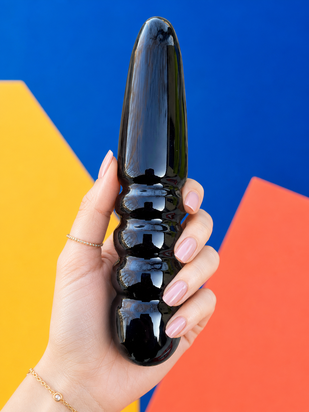 Auracrystal Helios Obsidian Crystal Massage Wand