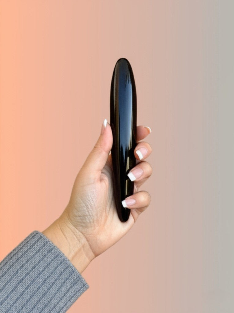 Auracrystal Thanatos Obsidian Crystal Massage Wand