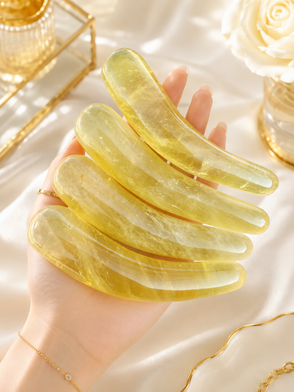 Auracrystal Aeon Citrine Crystal Massage Wand