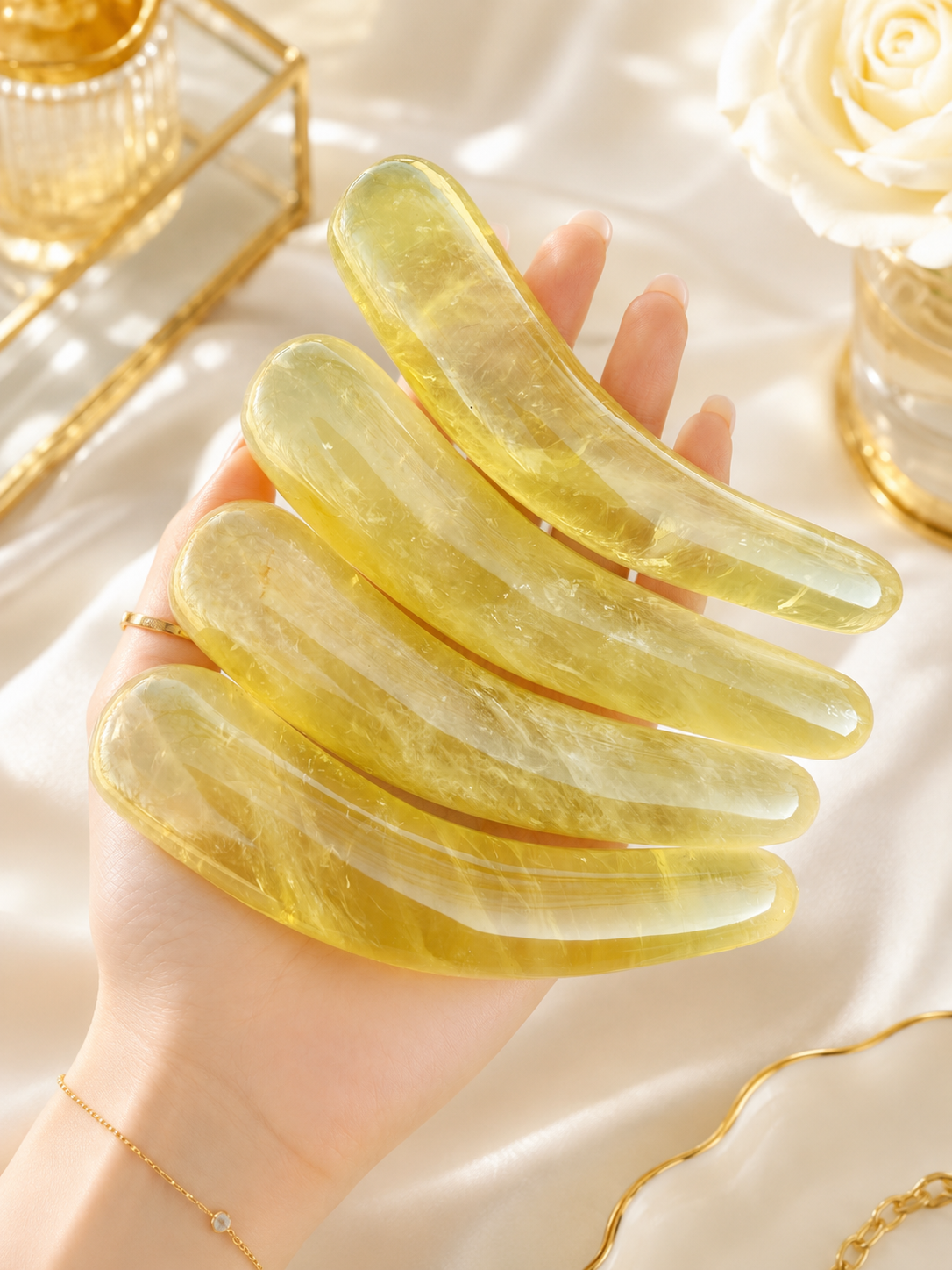 Auracrystal Aeon Citrine Crystal Massage Wand