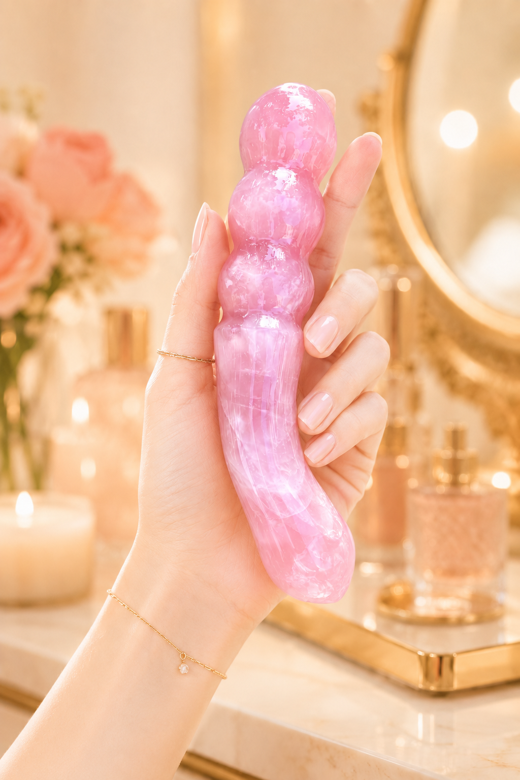 Auracrystal Nyx Red Jasper Crystal Massage Wand