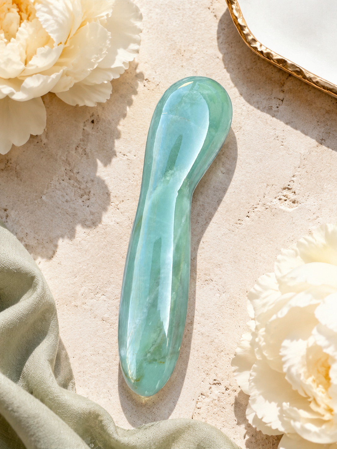Auracrystal Ananke Green Aventurine Crystal Massage Wand