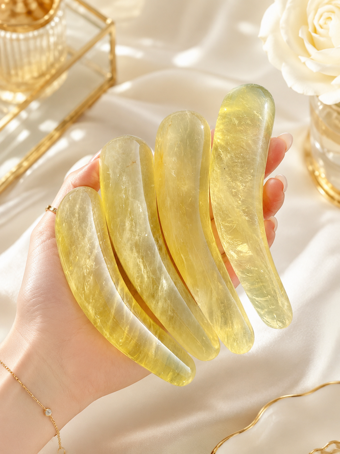 Auracrystal Aeon Citrine Crystal Massage Wand