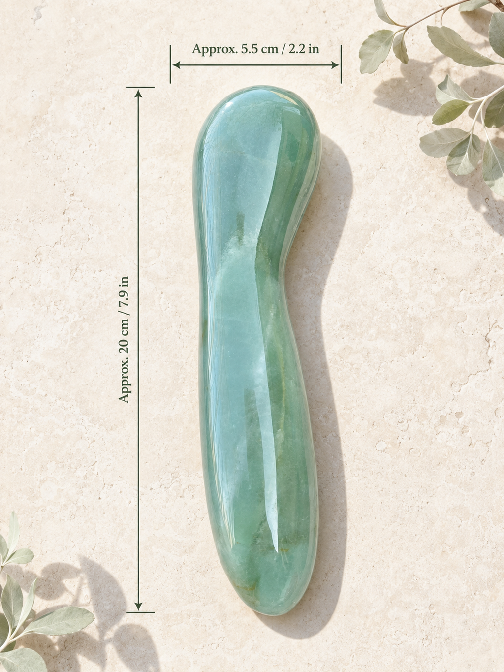 Auracrystal Ananke Green Aventurine Crystal Massage Wand