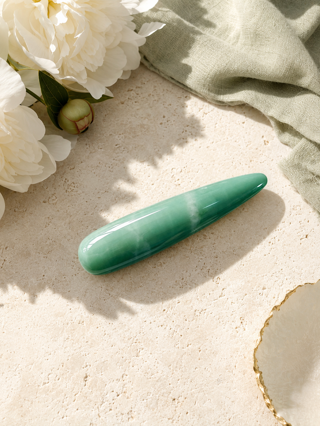 Auracrystal Thanatos Green Aventurine Crystal Massage Wand