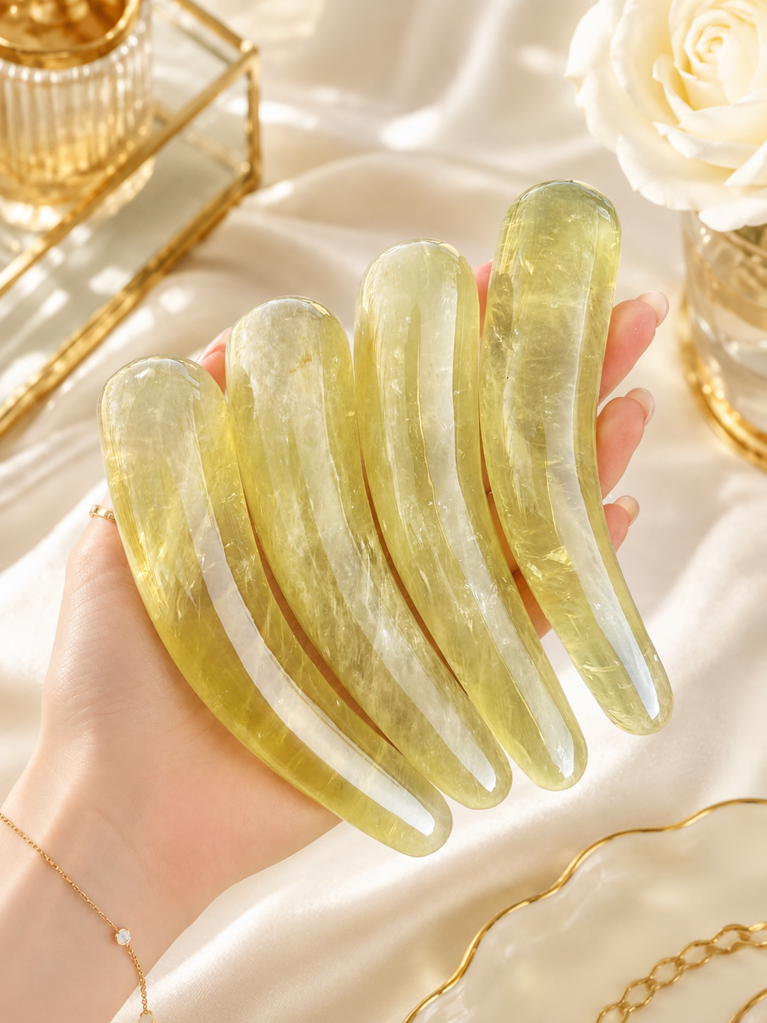 Auracrystal Aeon Citrine Crystal Massage Wand