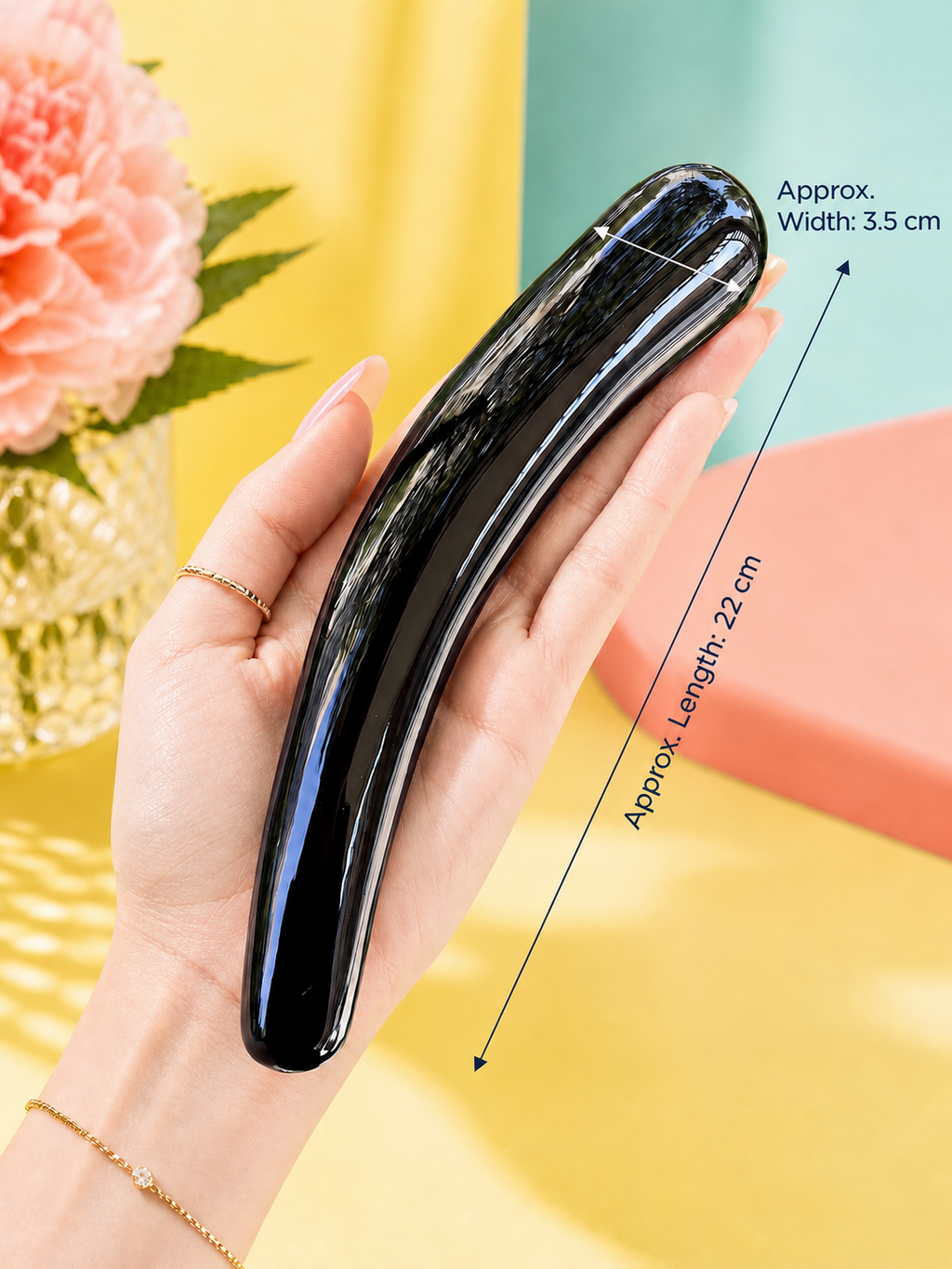 Auracrystal Eros Obsidian Crystal Massage Wand