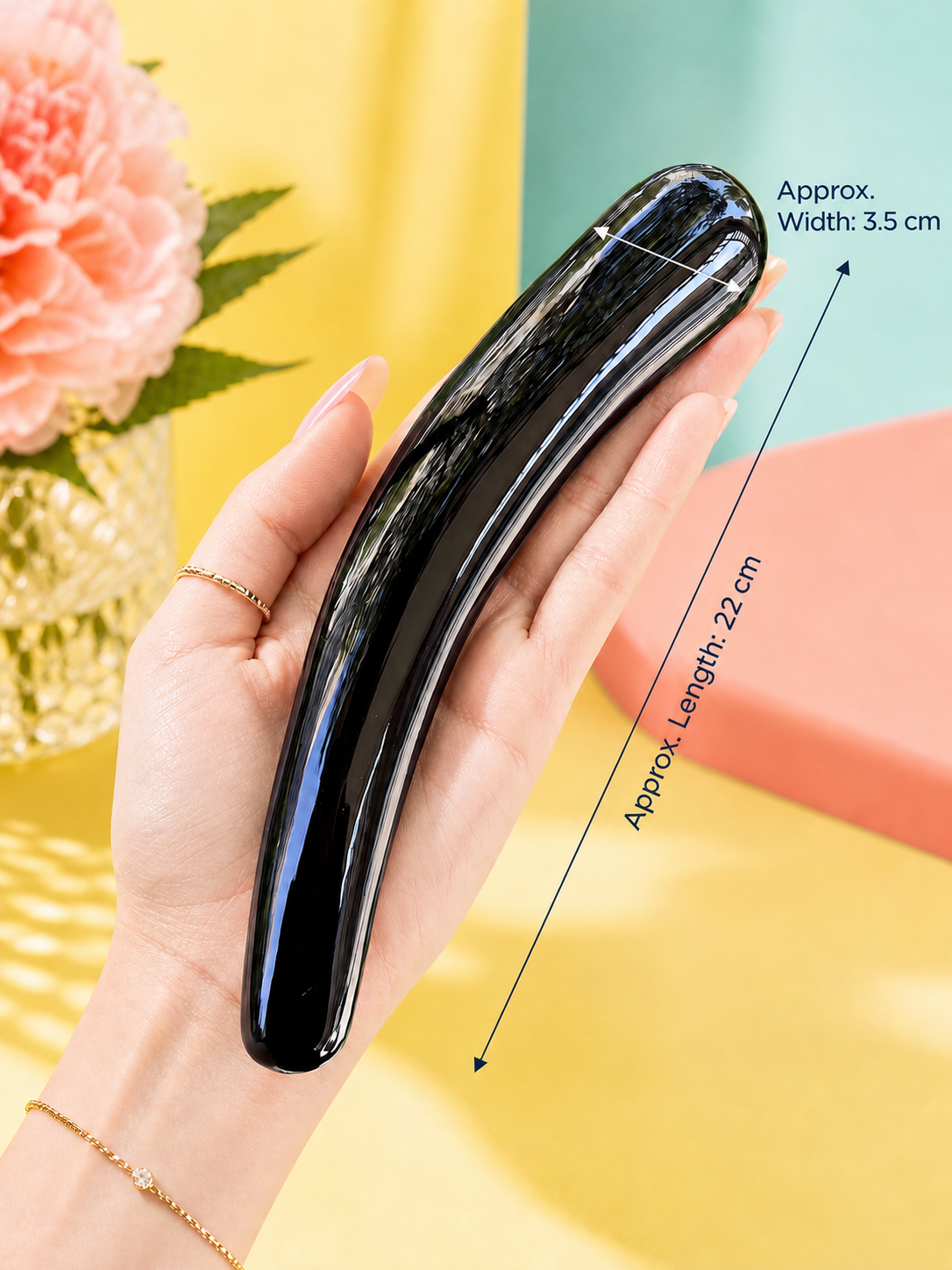 Auracrystal Eros Obsidian Crystal Massage Wand