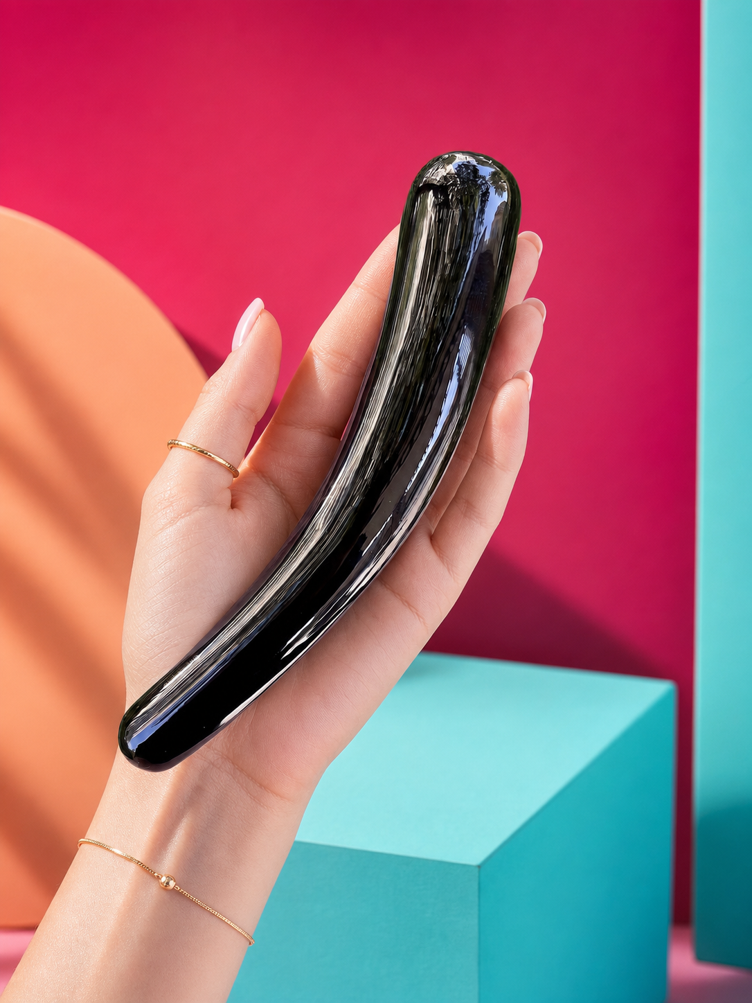 Auracrystal Eros Obsidian Crystal Massage Wand