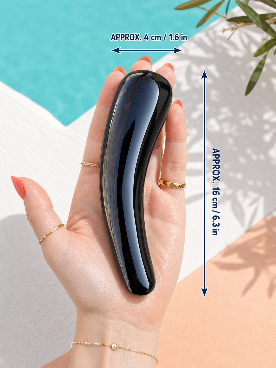 Auracrystal Aeon Obsidian Crystal Massage Wand
